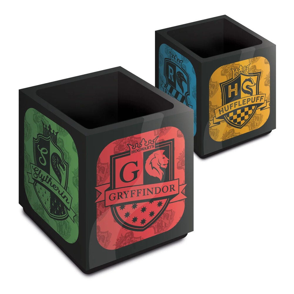Portalapices cubilete Escudos Harry Potter Frikytopia