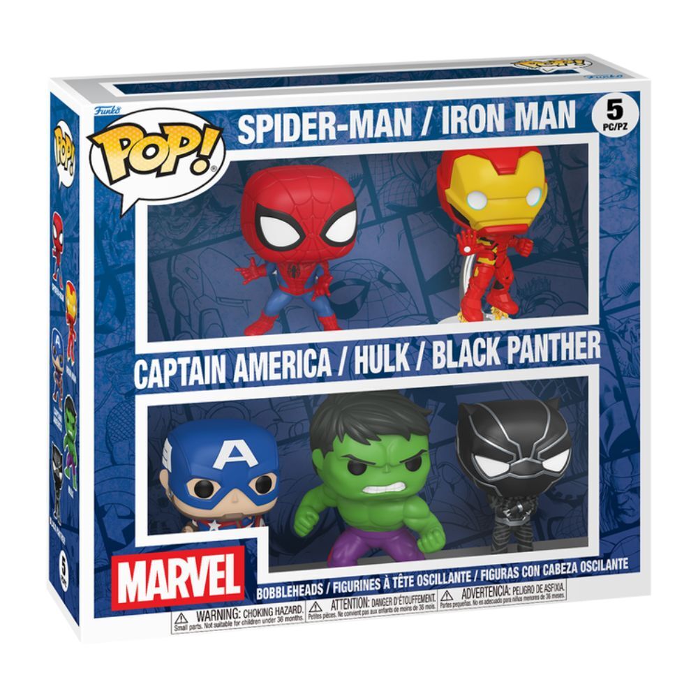 Marvel Pack de 5 Figuras POP! Vinyl Bundle 9 cm