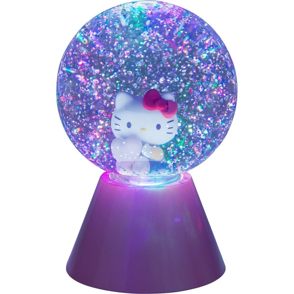 Lampara LED purpurina Hello Kitty