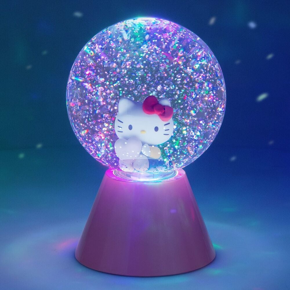 Lampara LED purpurina Hello Kitty