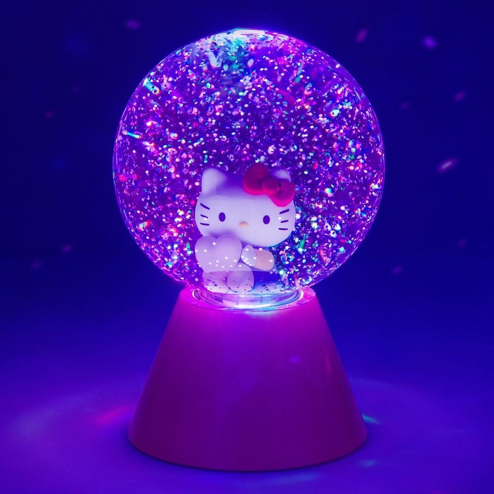 Lampara LED purpurina Hello Kitty