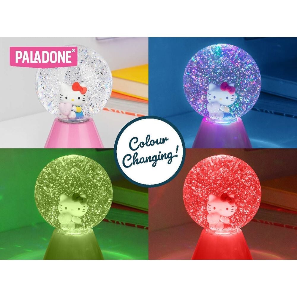 Lampara LED purpurina Hello Kitty