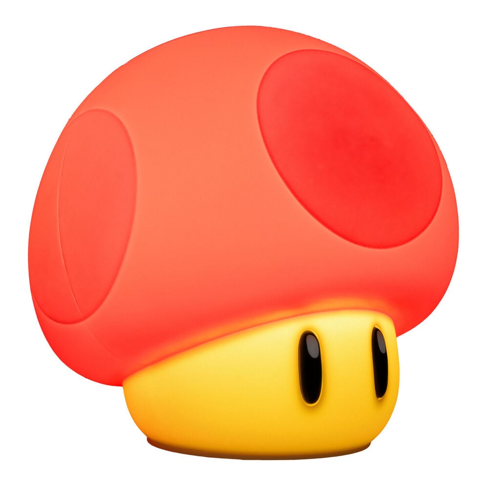 Super Mario SquishyGlo Lámpara Super Mushroom Rechargeable 15 cm