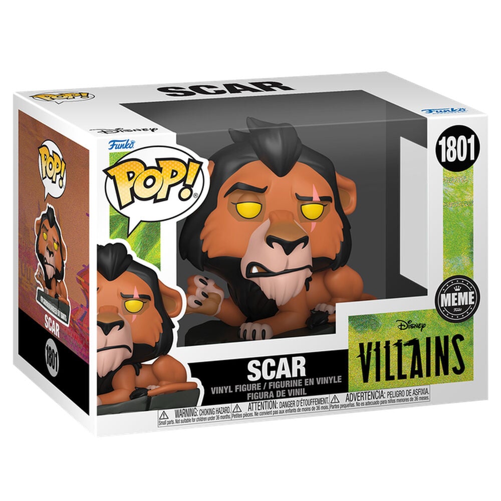 El rey león Figura POP! Meme Vinyl Lion King (Scar) 9 cm