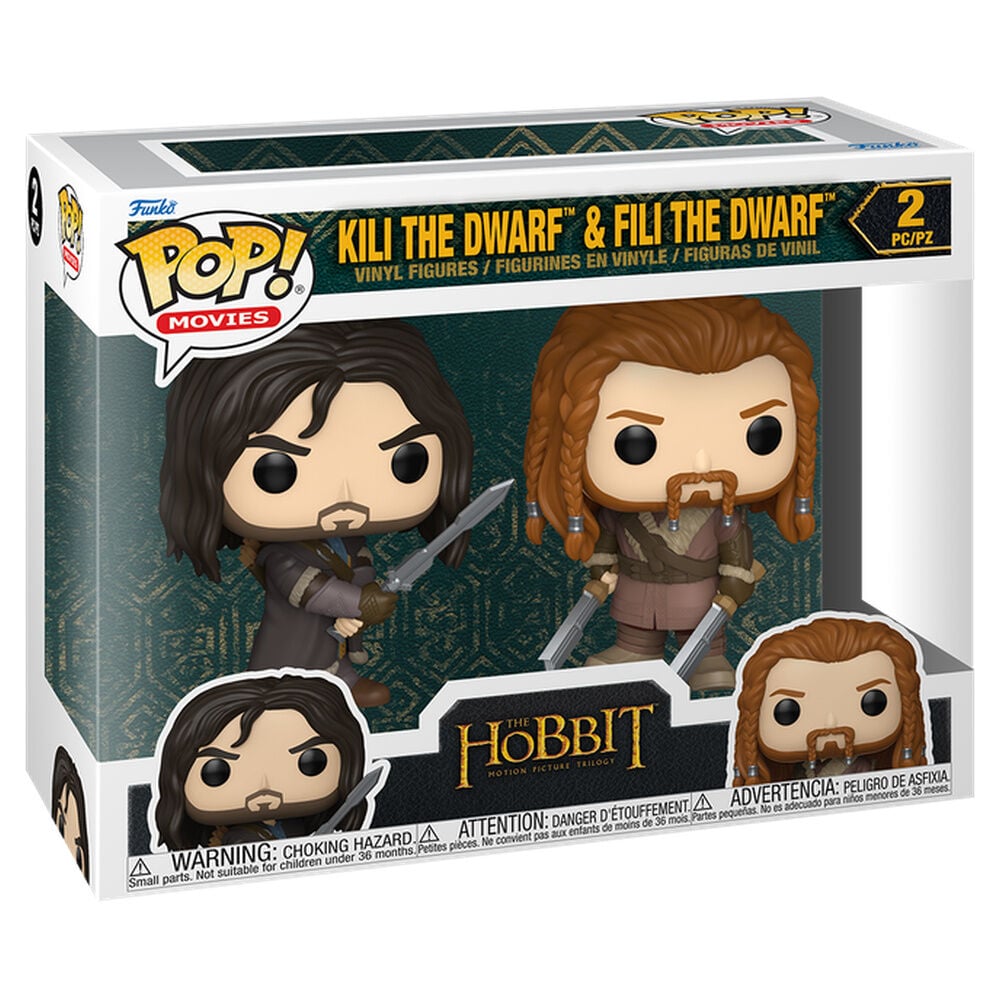 Trilogía de El hobbit POP! Vinyl pack de 2 Figuras Kili & Fili 10 cm