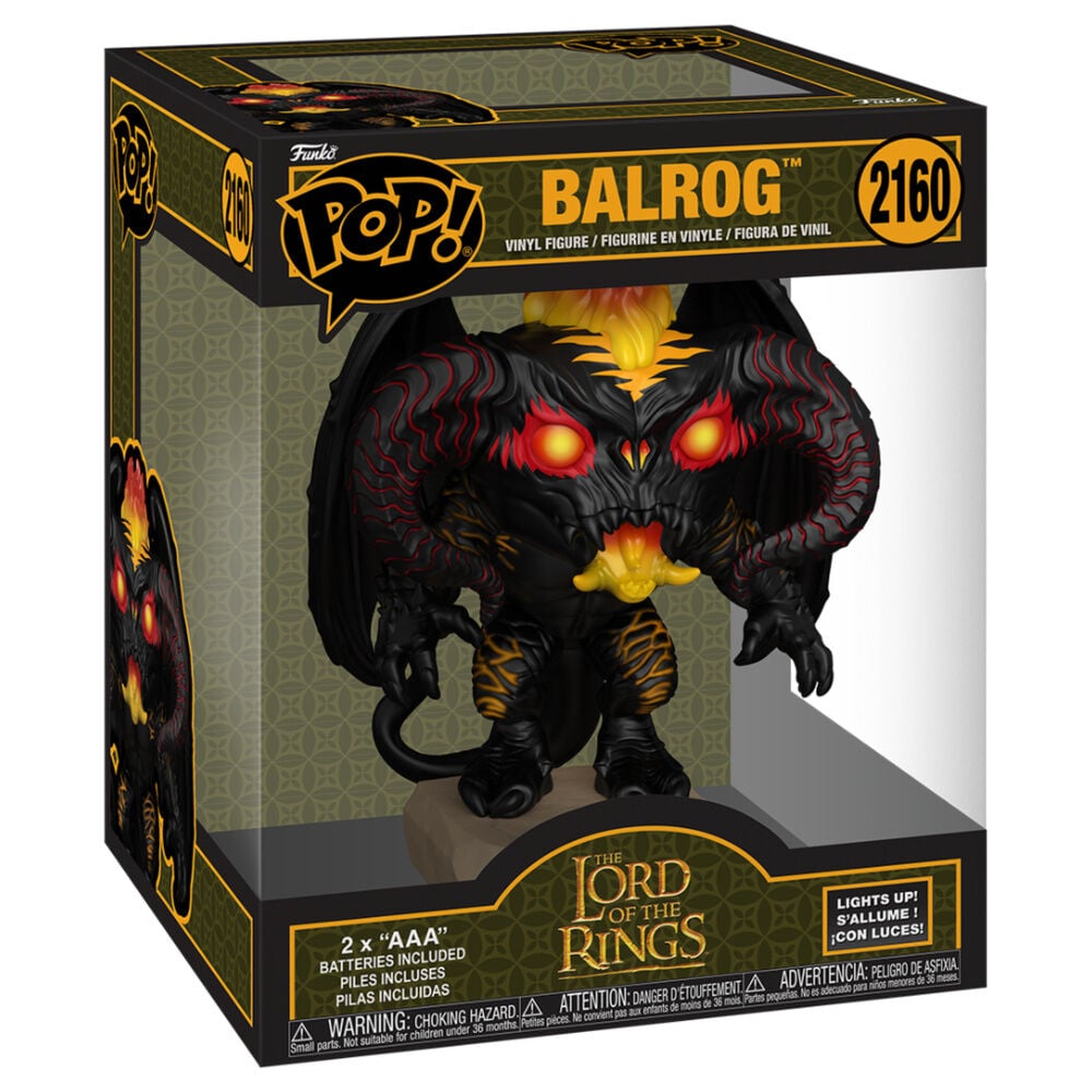 El Señor de los Anillos Super Sized POP! Animation Vinyl Figura Balrog 15 cm