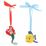 Set 2 Adornos Natal A Pequena Sereia Disney