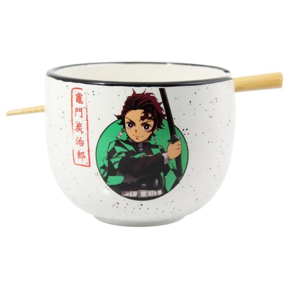 Bowl Ramen + palillos Demon Slayer Kimetsu no Yaiba 470ml Frikytopia