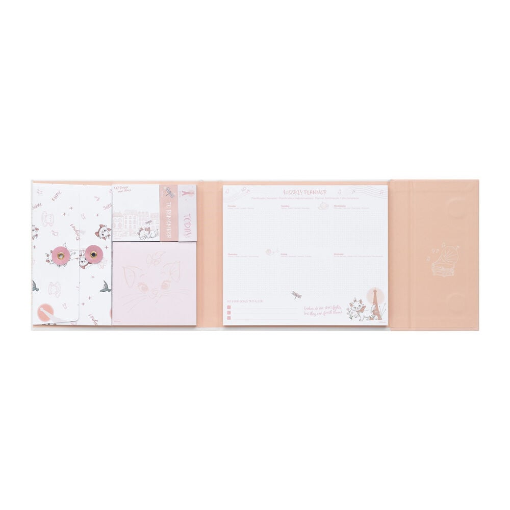 Planificador semanal com notas autocolantes Marie Os Aristogatos Disney
