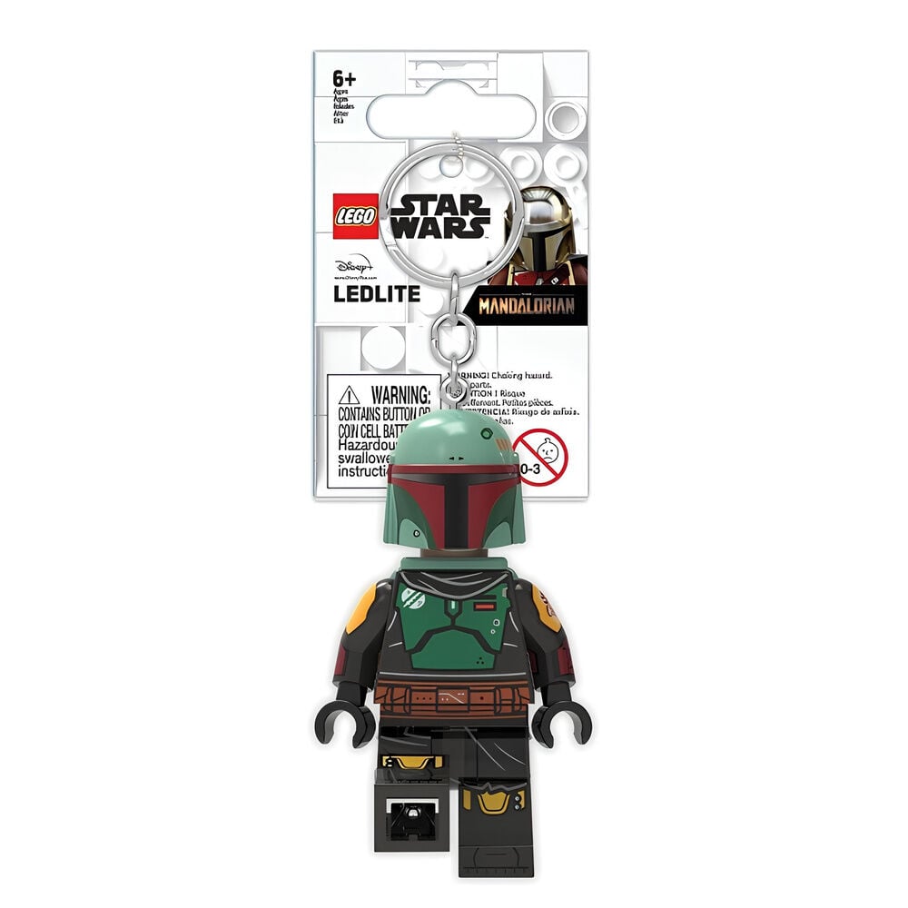 Porta-chaves linterna The Mandalorian Boba Fett Star Wars Lego