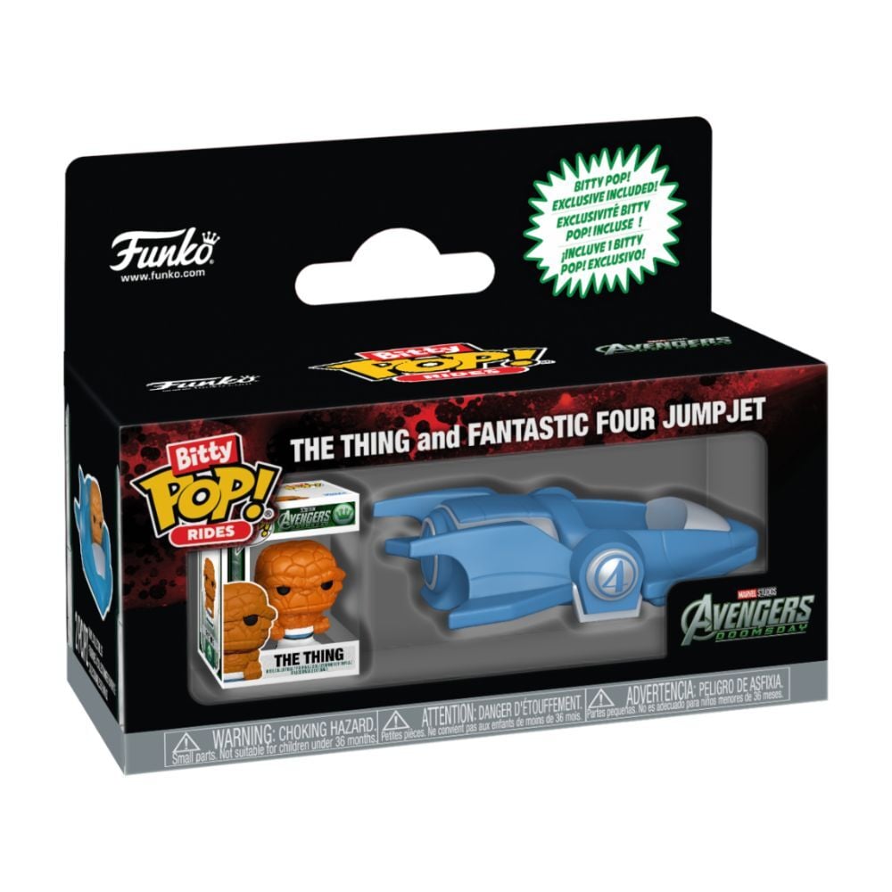 AVD Bitty POP! Rides Vinyl Figura The Thing and Fantastic Four Jumpjet 2 cm