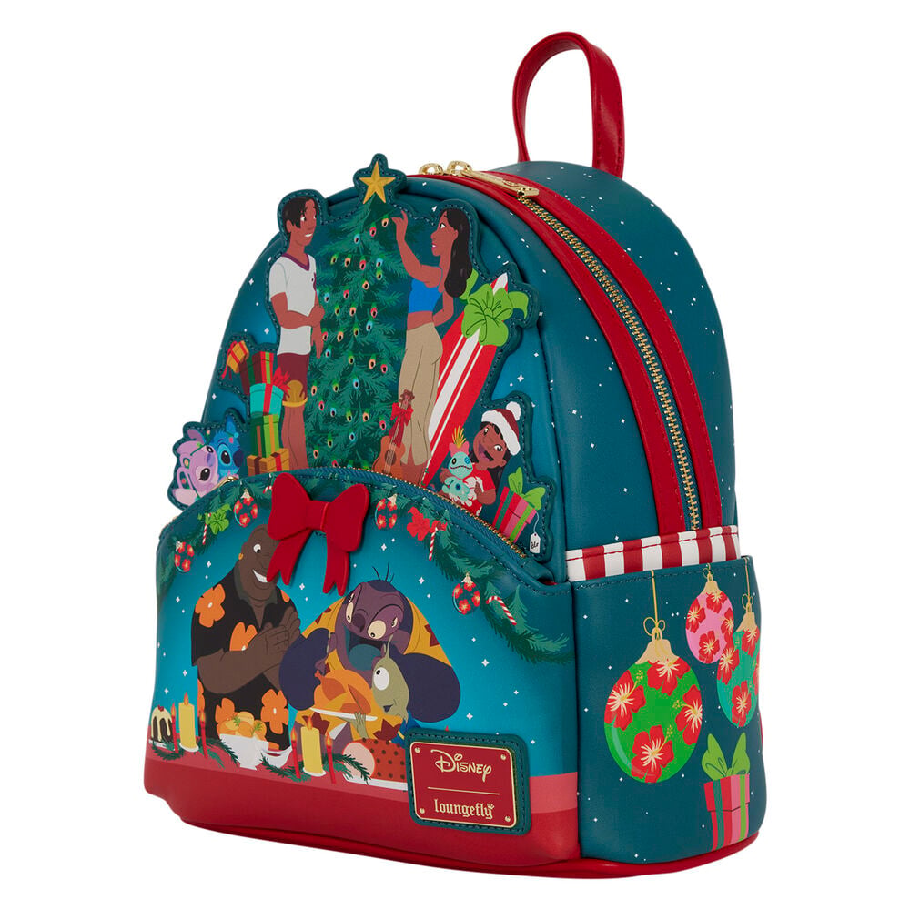 Mochila Lilo & Stitch Holiday Stitch Disney Loungefly 26 cm