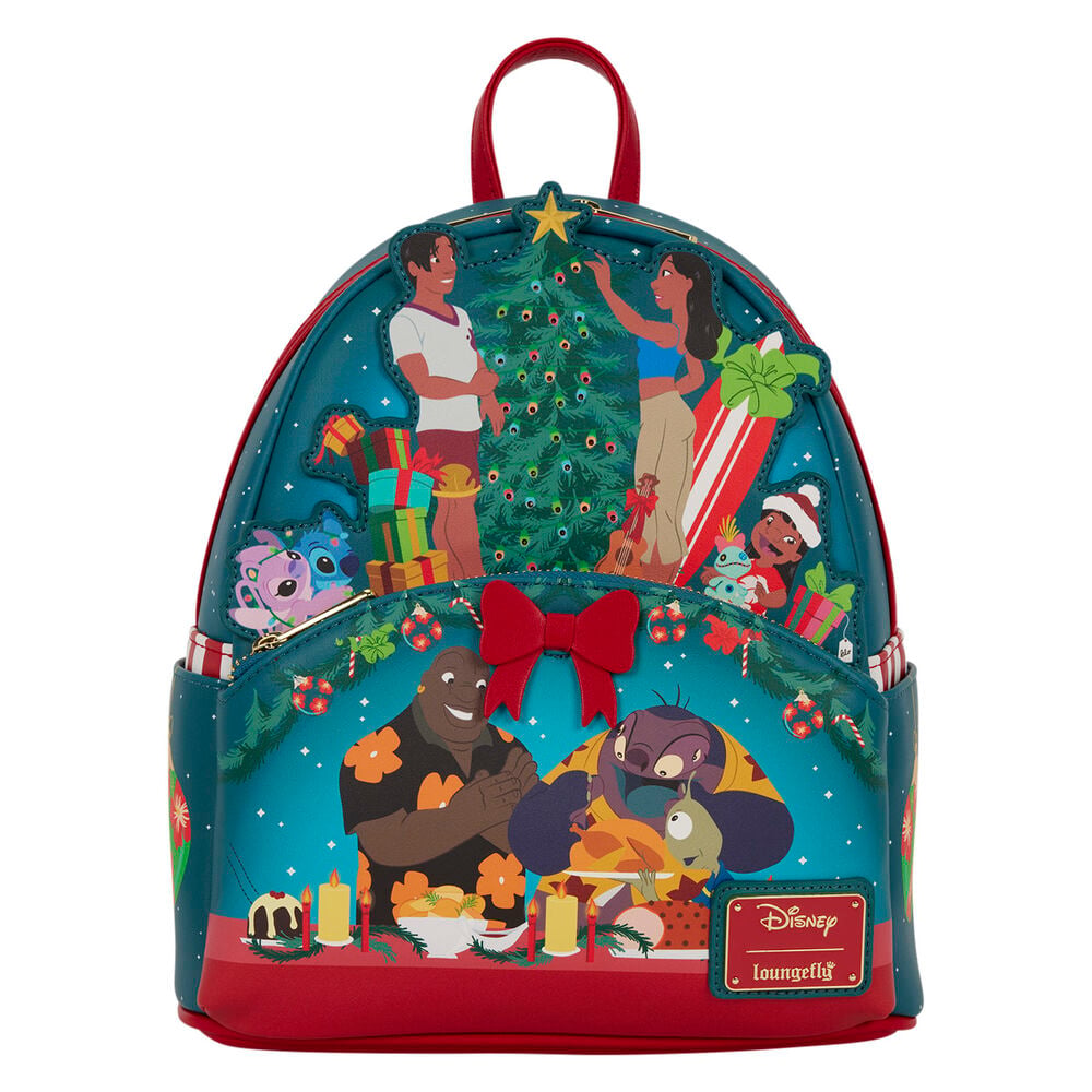 Mochila Lilo & Stitch Holiday Stitch Disney Loungefly 26 cm