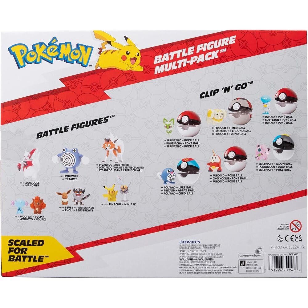 Blister 8 figuras Battle Ready Pokemon