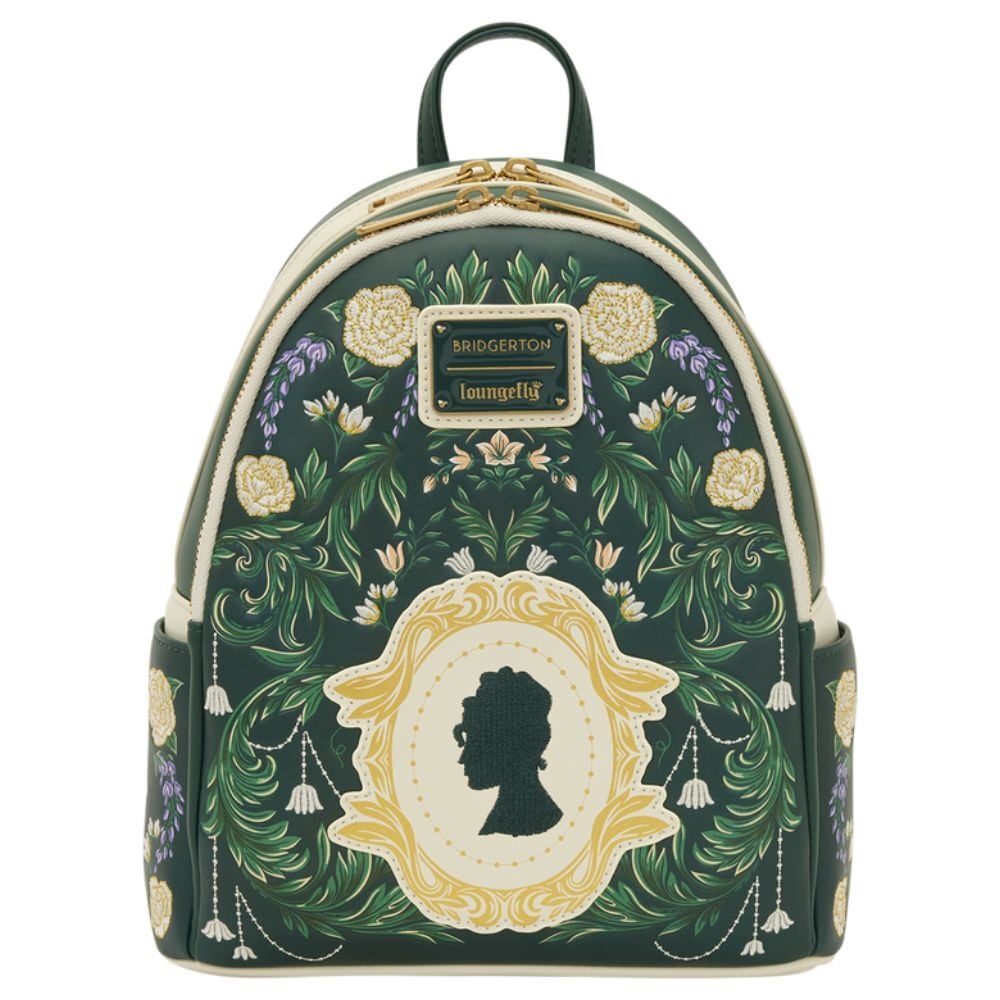 Mochila Bridgerton Silhouette Floral Netflix Loungefly 26 cm