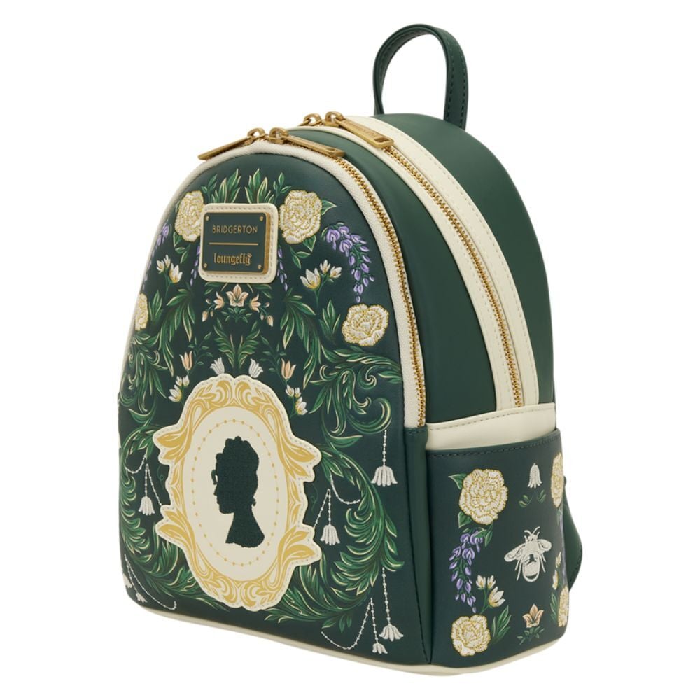 Mochila Bridgerton Silhouette Floral Netflix Loungefly 26 cm