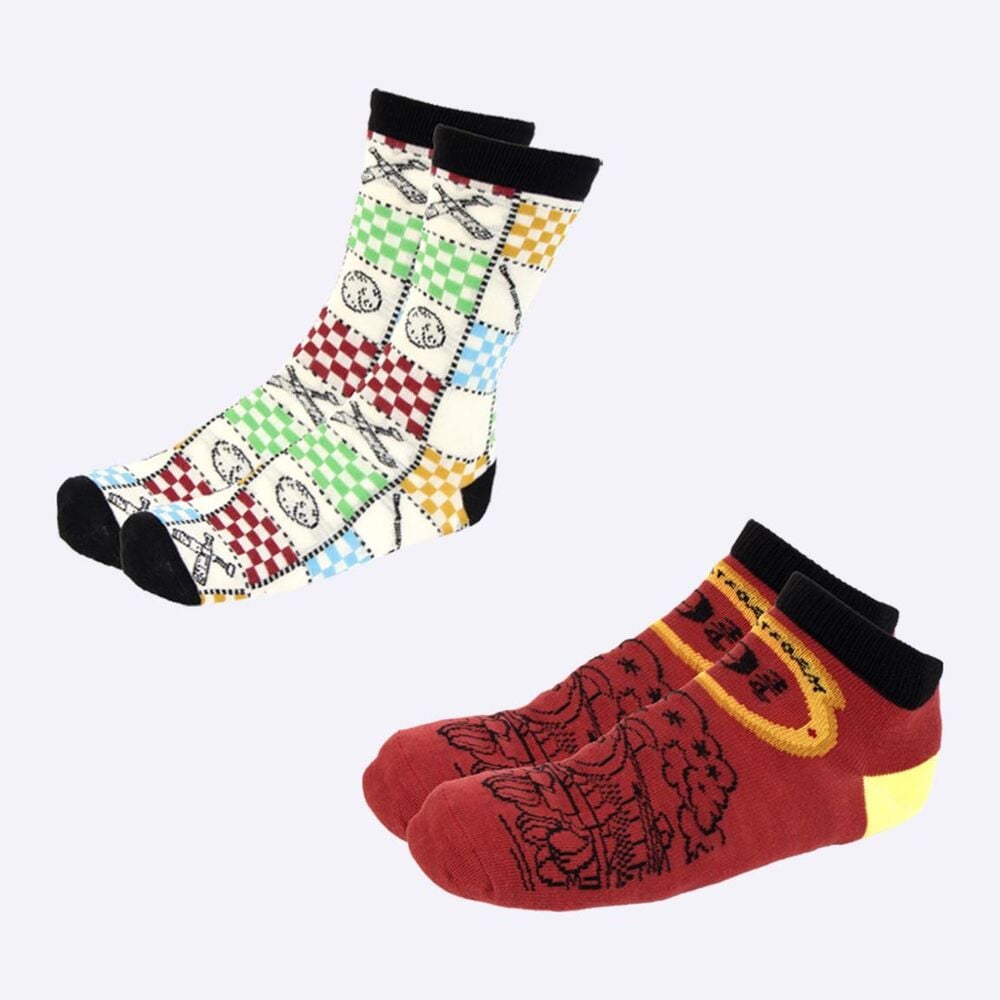 Conjunto 12 pares de meias Harry Potter adulto sortido
