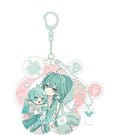 Character Vocal Series 01: Hatsune Miku Miku Hug Series Llavero de acrílico: Flower Ver. 8 cm