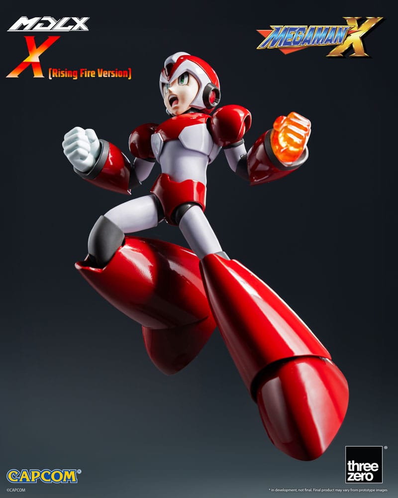 Mega Man Figura MDLX Rockman X / Mega Man X (Rising Fire Version) 12 cm