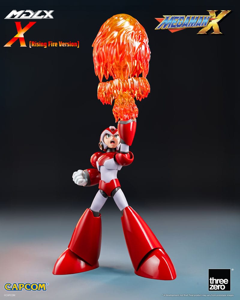 Mega Man Figura MDLX Rockman X / Mega Man X (Rising Fire Version) 12 cm