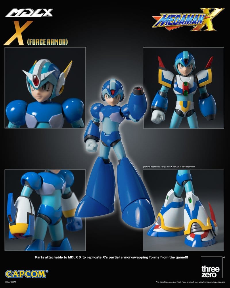 Mega Man X MDLX Figura de Acción Rockman / Mega Man Force Armor 12 cm