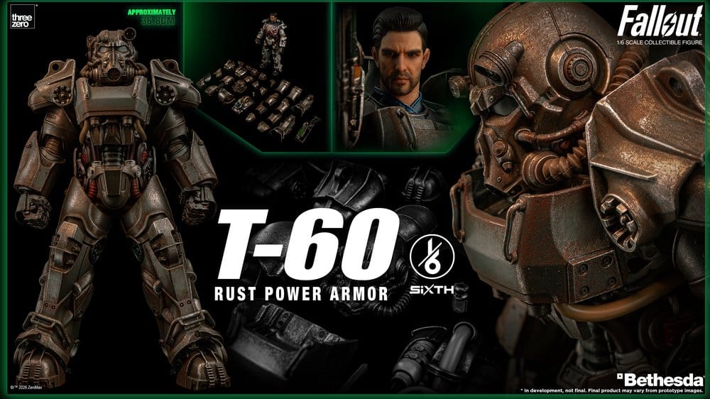 Fallout Figura 1/6 T-60 Rust Power Armor