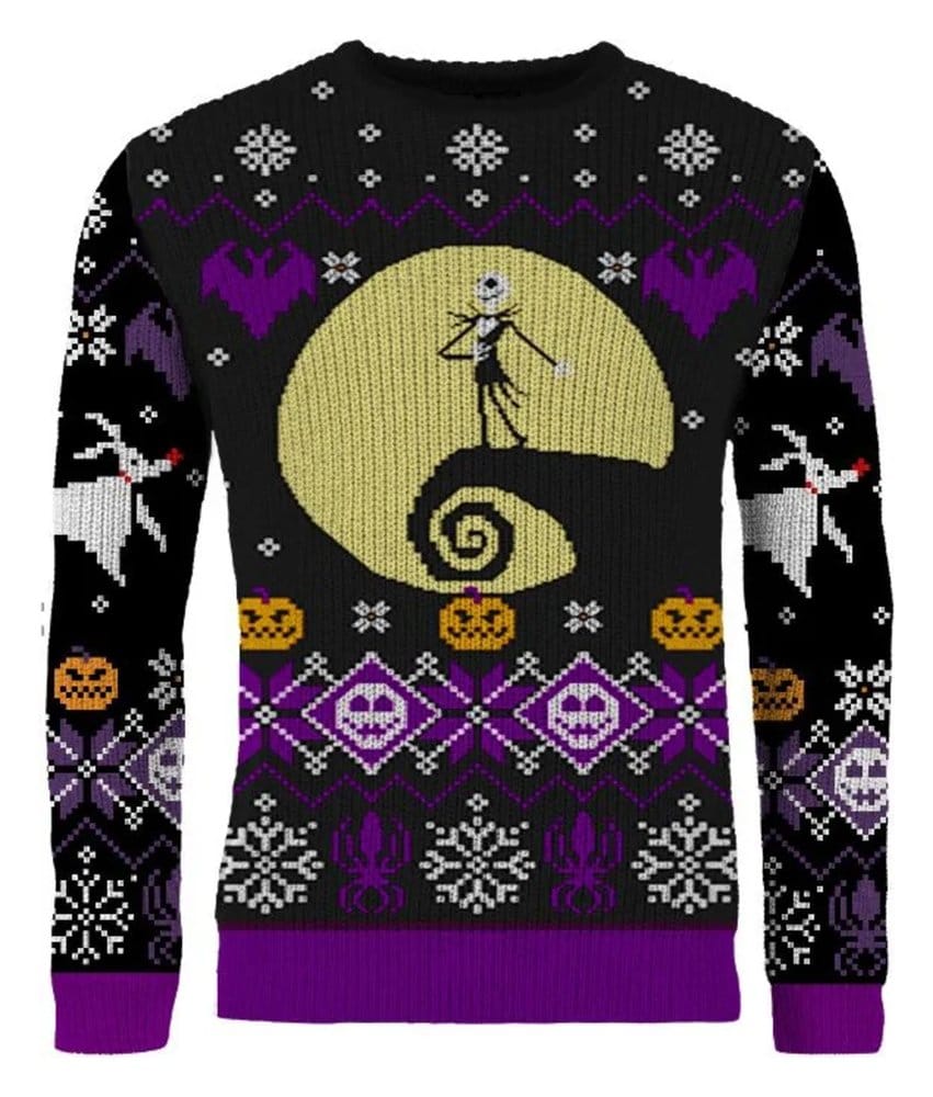 Pesadilla antes de Navidad Sudadera navideña 8-bit Talla M