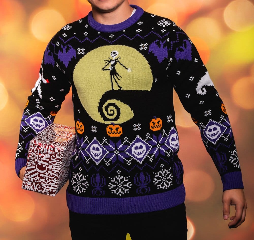 Pesadilla antes de Navidad Sudadera navideña 8-bit Talla S