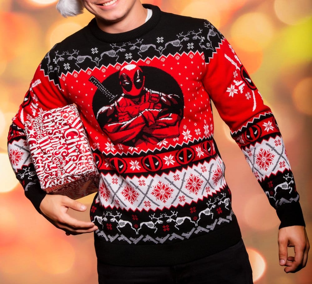 Deadpool Sudadera navideña Talla L