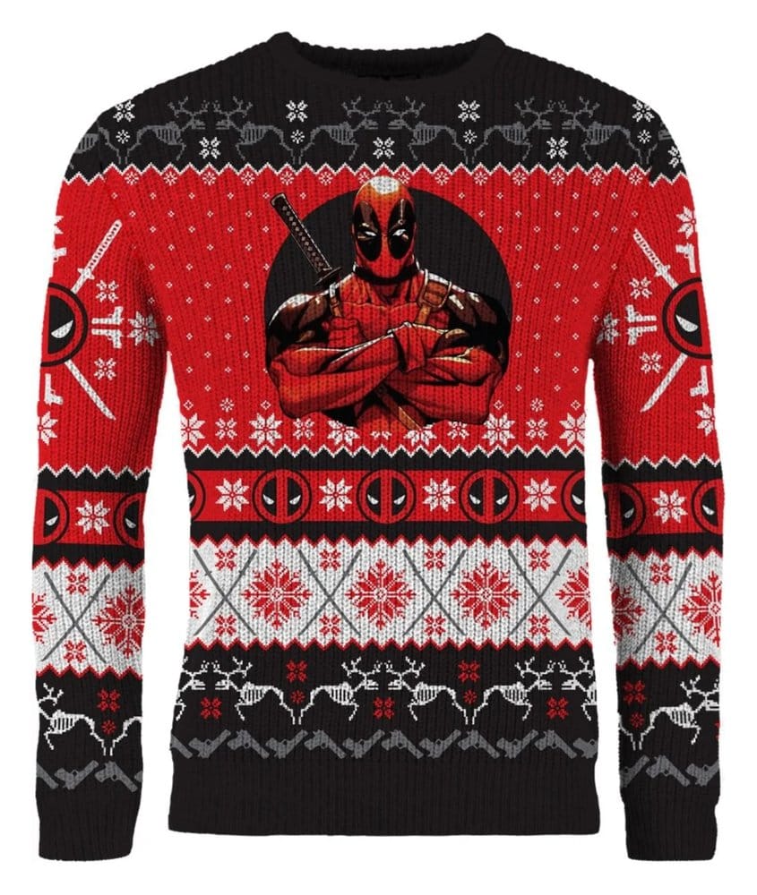 Deadpool Sudadera navideña Talla L