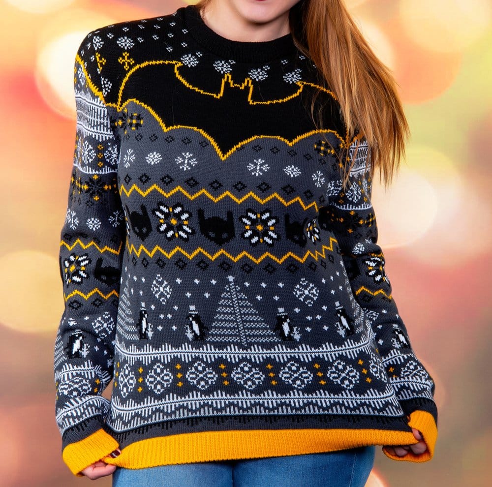 Batman Sudadera navideña Penguin Talla XXL Frikytopia