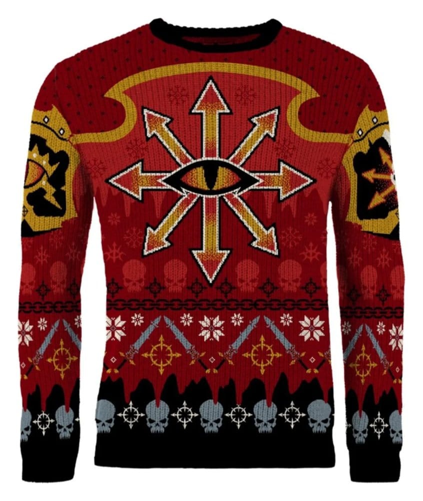 Warhammer 40,000 Sudadera navideña Chaos Talla XXL