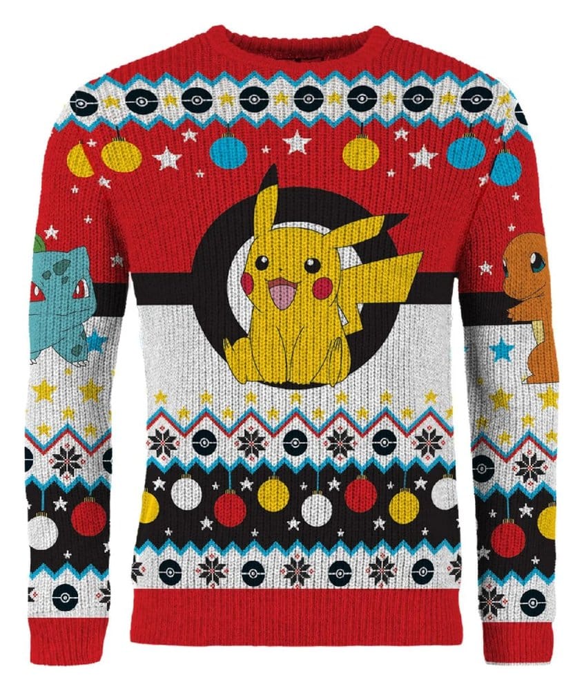 Pokémon Sudadera navideña Talla XS
