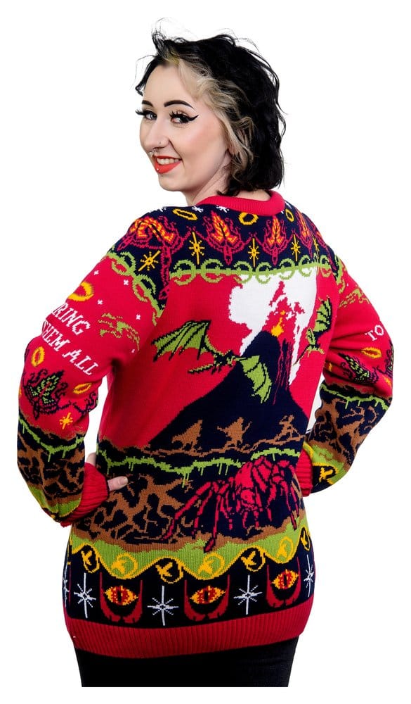 El Señor de los Anillos Sudadera navideña One Sweater To Rule Them All Talla XL Frikytopia