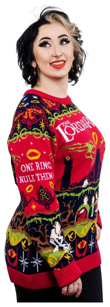 El Señor de los Anillos Sudadera navideña One Sweater To Rule Them All Talla M