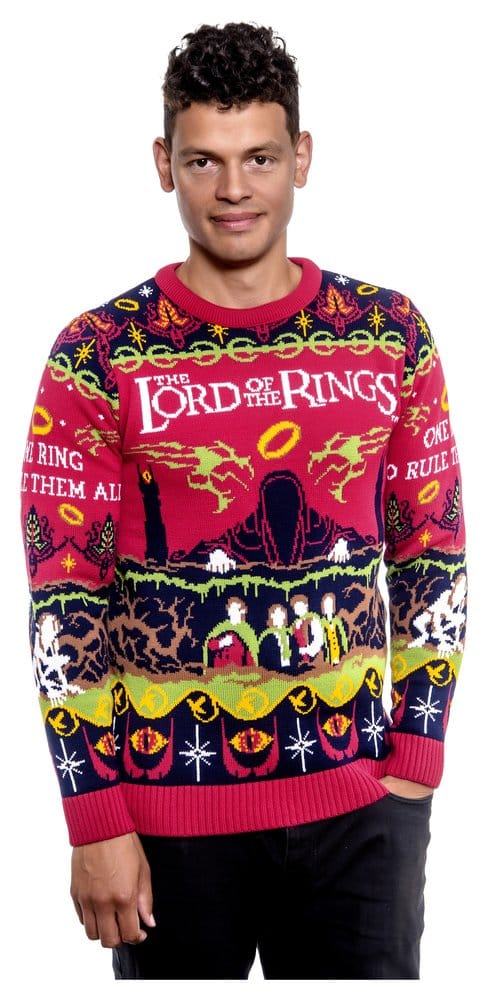 El Señor de los Anillos Sudadera navideña One Sweater To Rule Them All Talla L