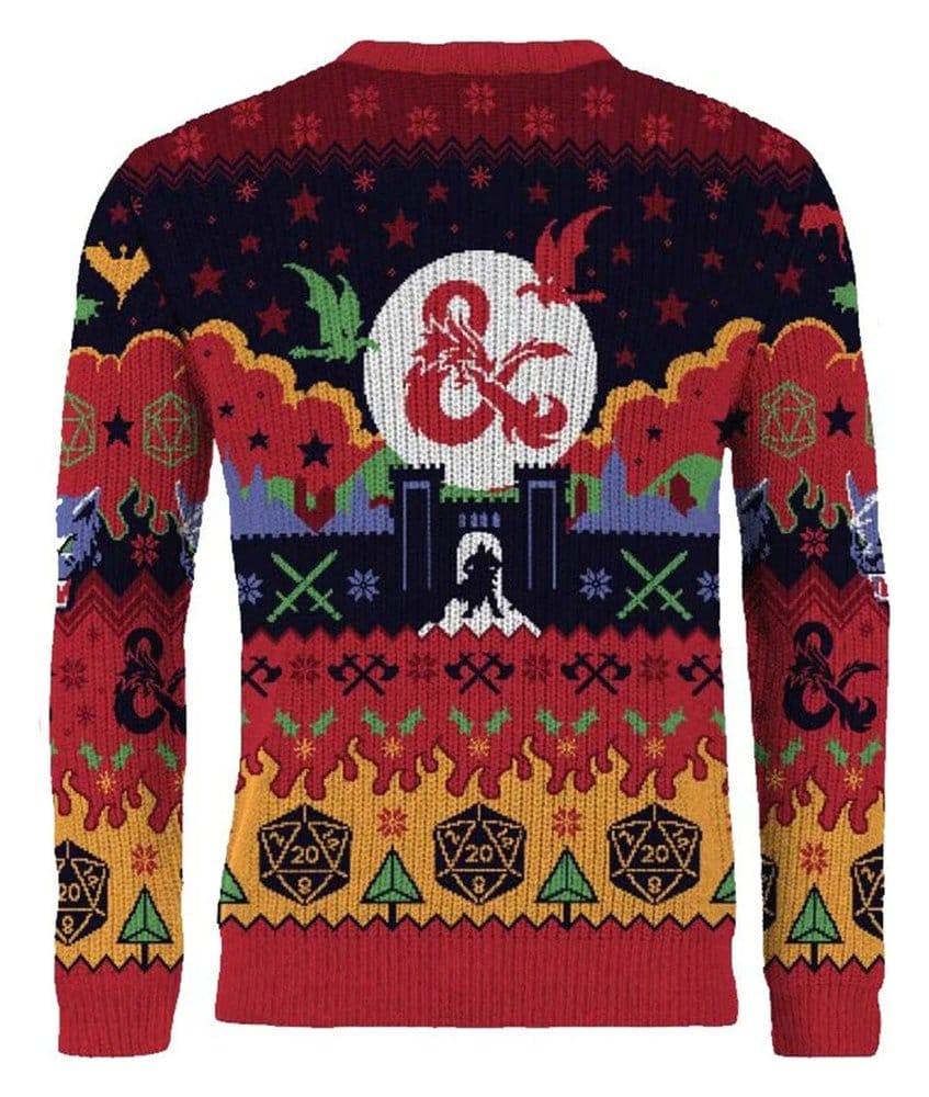 Dungeons & Dragons Sudadera navideña Talla M Frikytopia