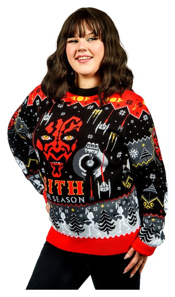 Star Wars Sudadera navideña Sith Talla XL
