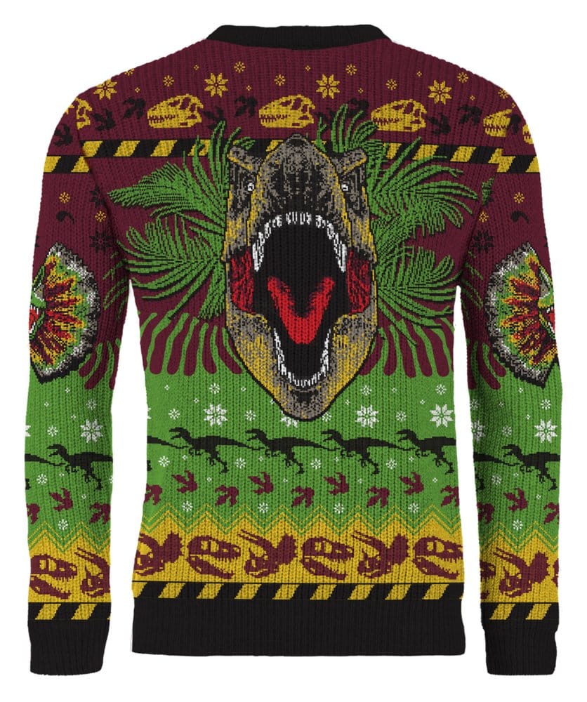 Jurassic Park Sudadera navideña Happy Rexmas Talla L