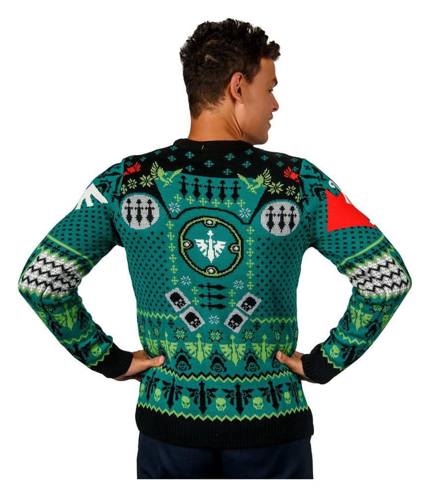 Warhammer 40,000 Sudadera navideña Dark Angels Talla XXL