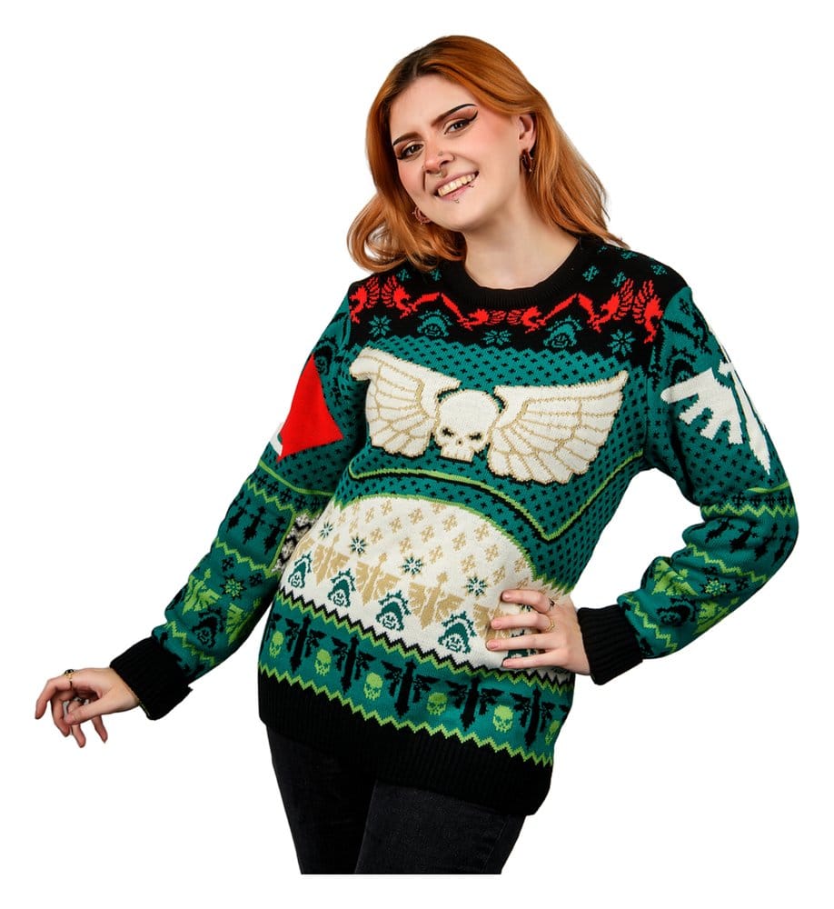 Warhammer 40,000 Sudadera navideña Dark Angels Talla XL