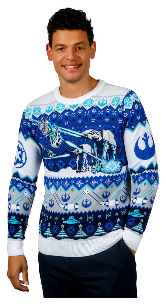 Star Wars Sudadera navideña AT-AT Assault Talla L Frikytopia