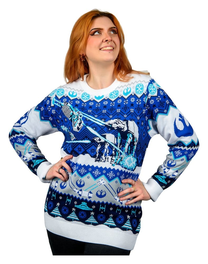 Star Wars Sudadera navideña AT-AT Assault Talla M