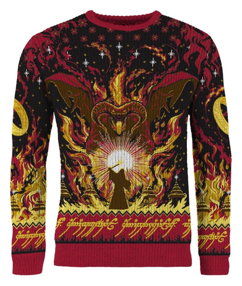 El Señor de los Anillos Sudadera navideña Balrog Talla XXL