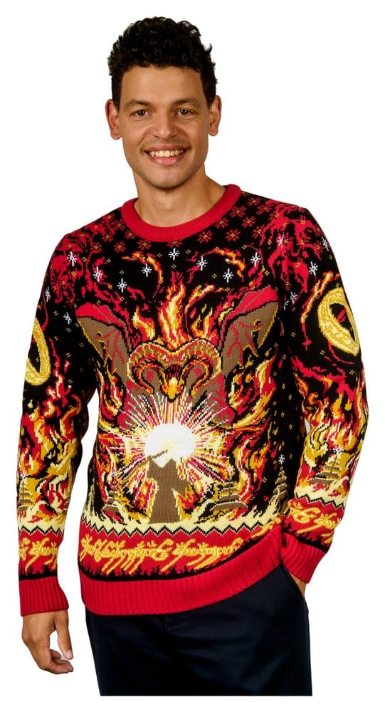 El Señor de los Anillos Sudadera navideña Balrog Talla M