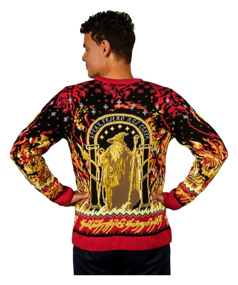 El Señor de los Anillos Sudadera navideña Balrog Talla XXL