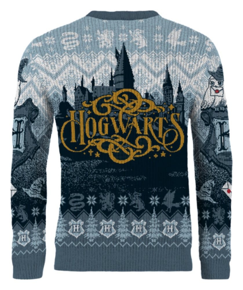 Harry Potter Sudadera navideña Hogwarts Talla S