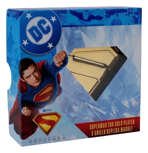 Superman Réplica de escudo dorado Imán