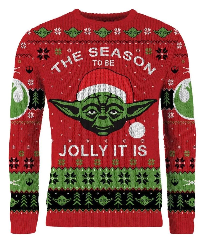 Star Wars Sudadera navideña Yoda Talla XXL