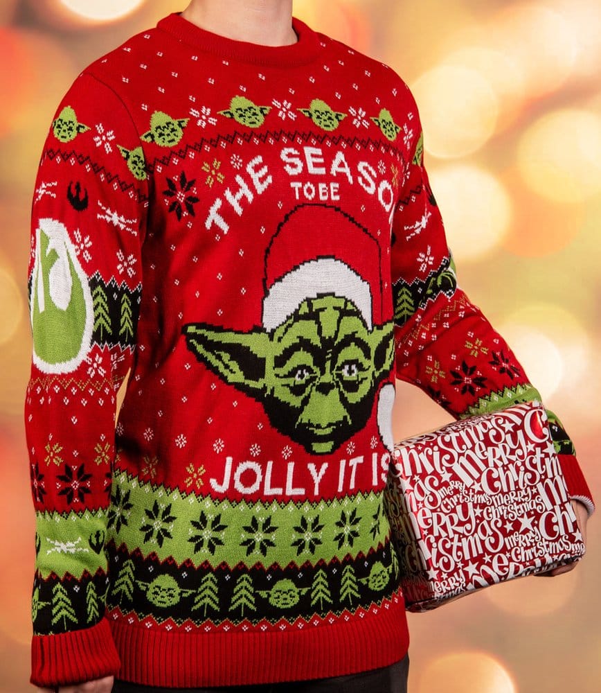 Star Wars Sudadera navideña Yoda Talla XXL